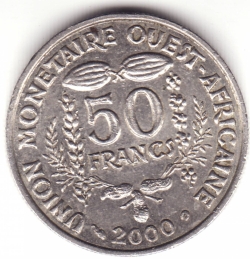 Image #1 of 50 Francs 2000
