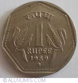 Image #1 of 1 Rupee 1989 (H)