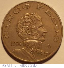 Image #1 of 5 Pesos 1974