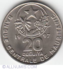 Image #1 of 20 Ouguiya 1997