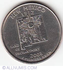 Image #2 of State Quarter 2008 P - New Mexico