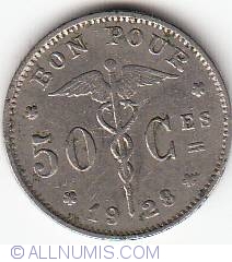 Image #1 of 50 Centimes 1928 (French)