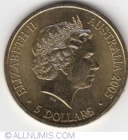 Image #2 of 5 Dollars 2005 - 100th anniversary of the Australian Open