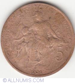 5 Centimes 1904