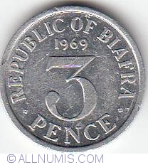 3 Pence 1969