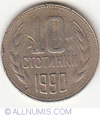 Image #1 of 10 Stotinki 1990