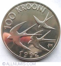 Image #2 of 100 Krooni 1992