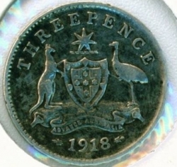 Image #1 of 3 Pence 1918