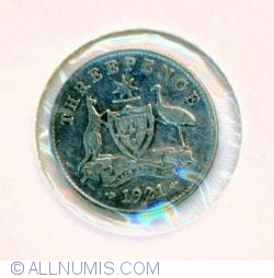 Image #1 of 3 Pence 1921 M