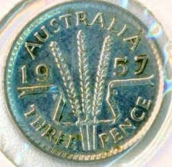 3 Pence 1957