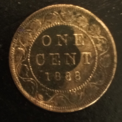 Image #2 of 1 Cent 1888