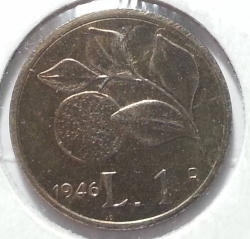 Image #2 of [REPLICA] 1 Lira 1946