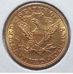 Image #1 of Gold Half Eagle 1880