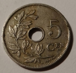 5 Centimes 1928  (Belgie)