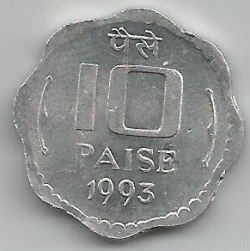 Image #1 of 10 Paise 1993 (C)