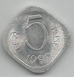Image #1 of 5 Paise 1990 (C)