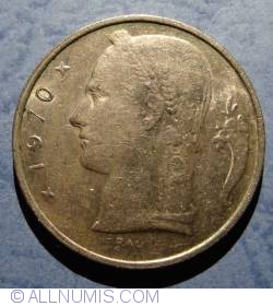 Image #2 of 5 Francs 1970 (Belgique)