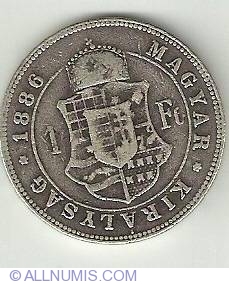 Image #2 of 1 Forint 1886