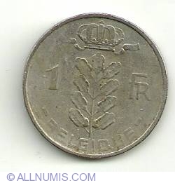 Image #2 of 1 Franc 1955 BELGIQUE