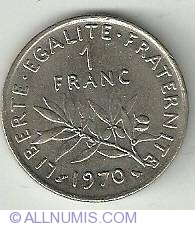 Image #2 of 1 Franc 1970