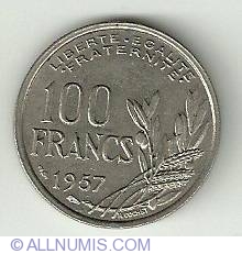 Image #2 of 100 Francs 1957