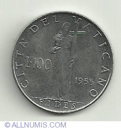 Image #2 of 100 Lire 1955 (XVII)