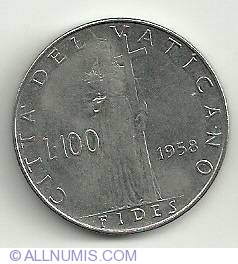 Image #2 of 100 Lire 1958 (XX)