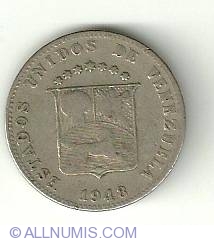 Image #2 of 12 1/2 Centimos 1948