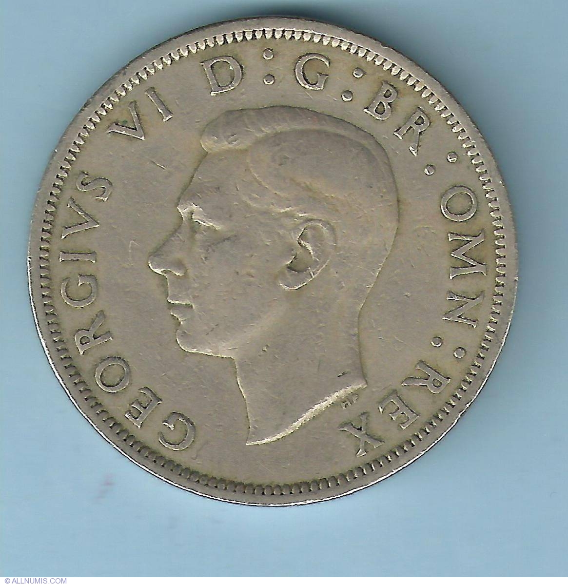 Half Crown 1948 George VI 1936 1952 Great Britain Coin 5312