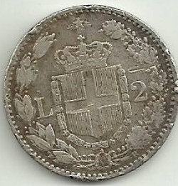 2 Lire 1882 R