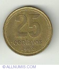 Image #2 of 25 Centavos 1992