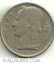 Image #1 of 5 Francs 1958 Belgique