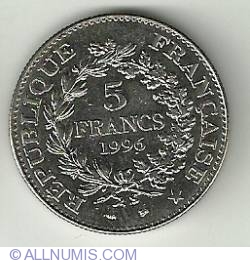 Image #2 of 5 Francs 1996 HERCULE