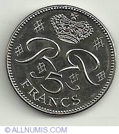 Image #2 of 5 Francs 1989