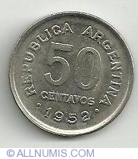 Image #2 of 50 Centavos 1952