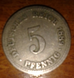 Image #1 of 5 Pfennig 1889 A
