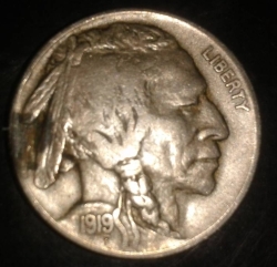 Image #2 of Buffalo Nickel 1919