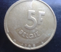 Image #1 of 5 Francs 1989 (België)