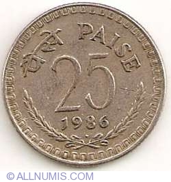 Image #1 of 25 Paise 1986(B)