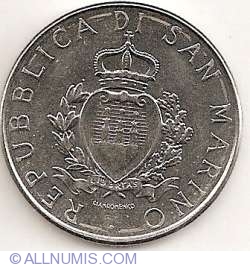 100 Lire 1987 R - A 15-a aniversare - Reluarea monedei