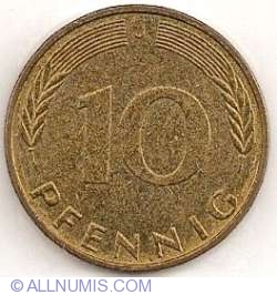 10 Pfennig 1971 J (J mare)