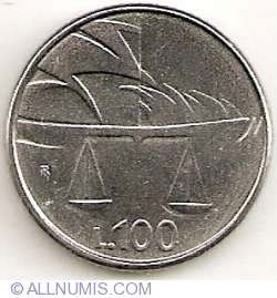100 Lire 1990 R - 1600 Years of History