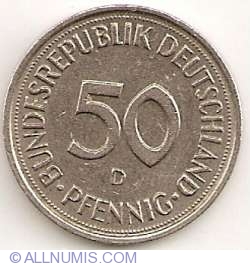 Image #1 of 50 Pfennig 1989 D