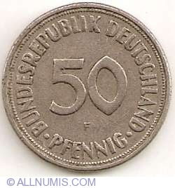 Image #1 of 50 Pfennig 1950 F