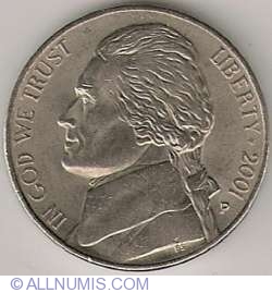 Image #2 of Jefferson Nickel 2001 P