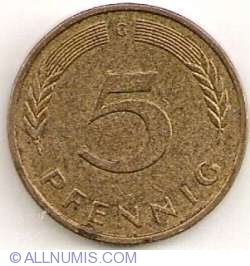 Image #1 of 5 Pfennig 1991 G