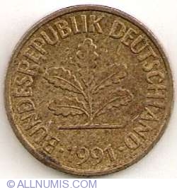 5 Pfennig 1991 G