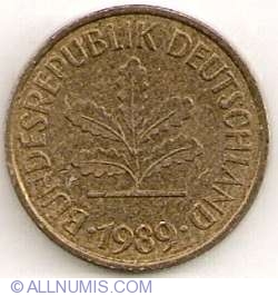 Image #2 of 5 Pfennig 1989 G