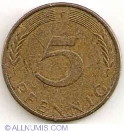 Image #1 of 5 Pfennig 1972 F