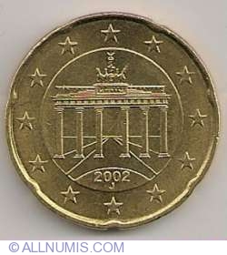 Image #2 of 20 Euro Cenţi 2002 J